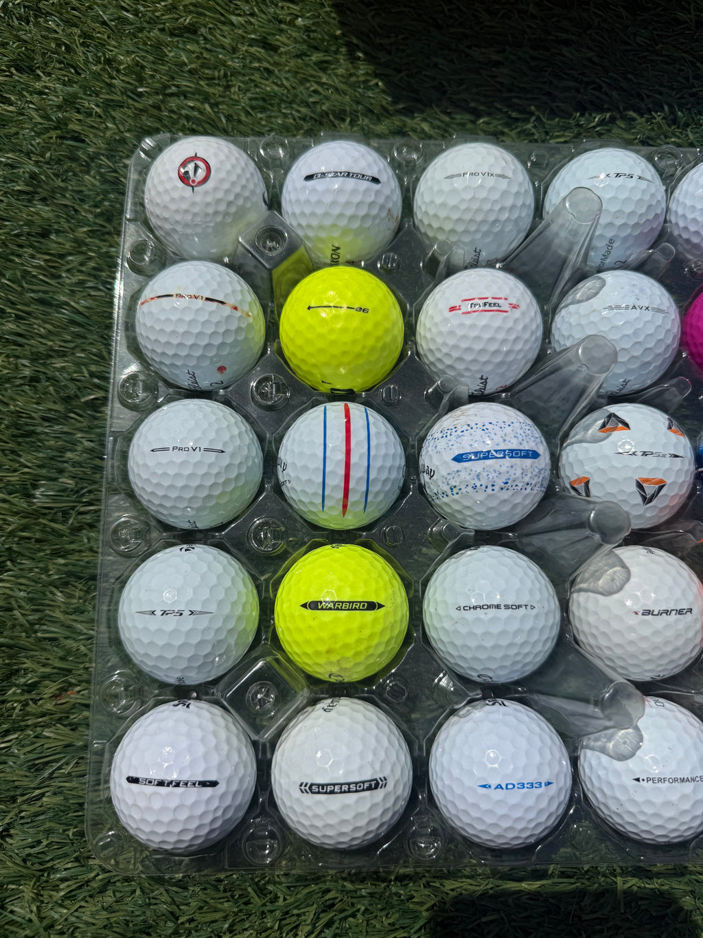 The ‘Good Egg Box’ Golf Balls