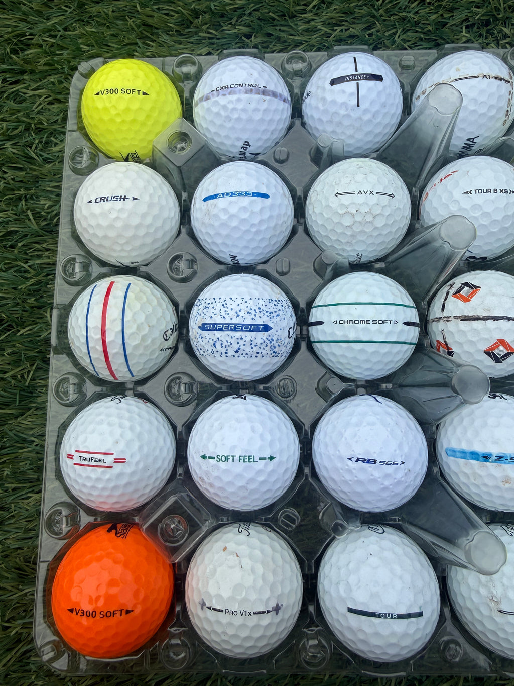 The ‘Good Egg Box’ Golf Balls