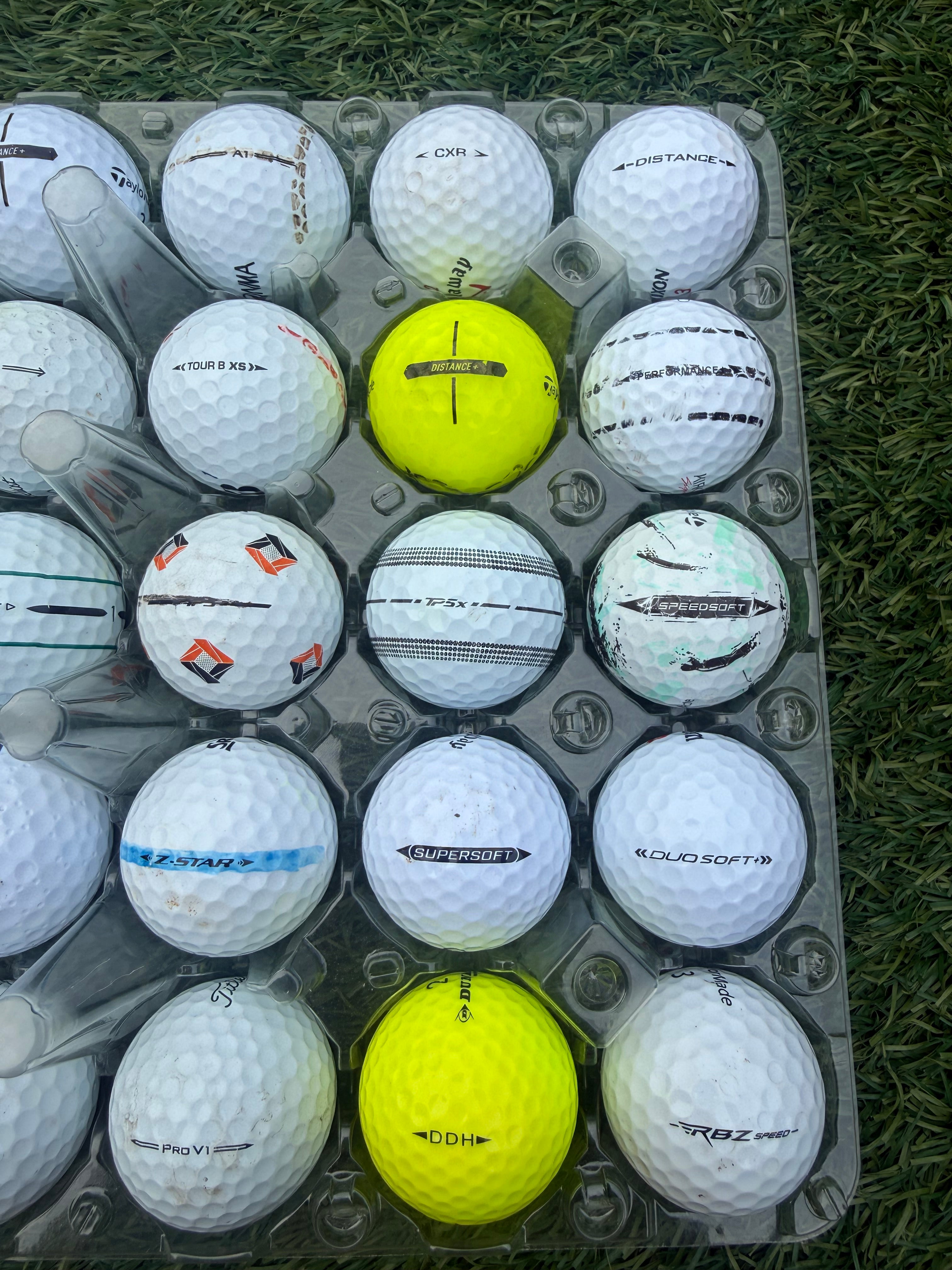The ‘Good Egg Box’ Golf Balls
