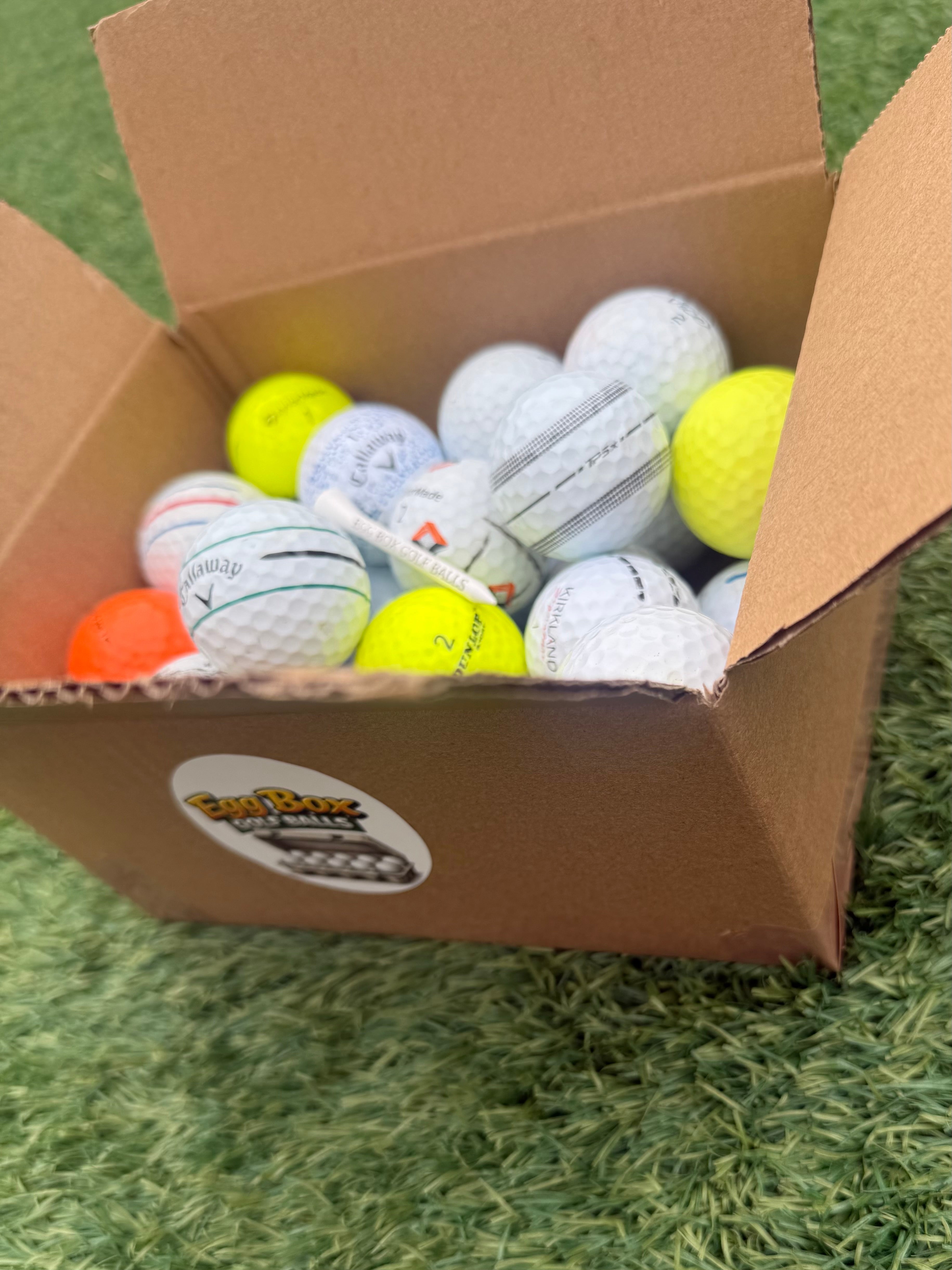 The ‘Good Egg Box’ Golf Balls