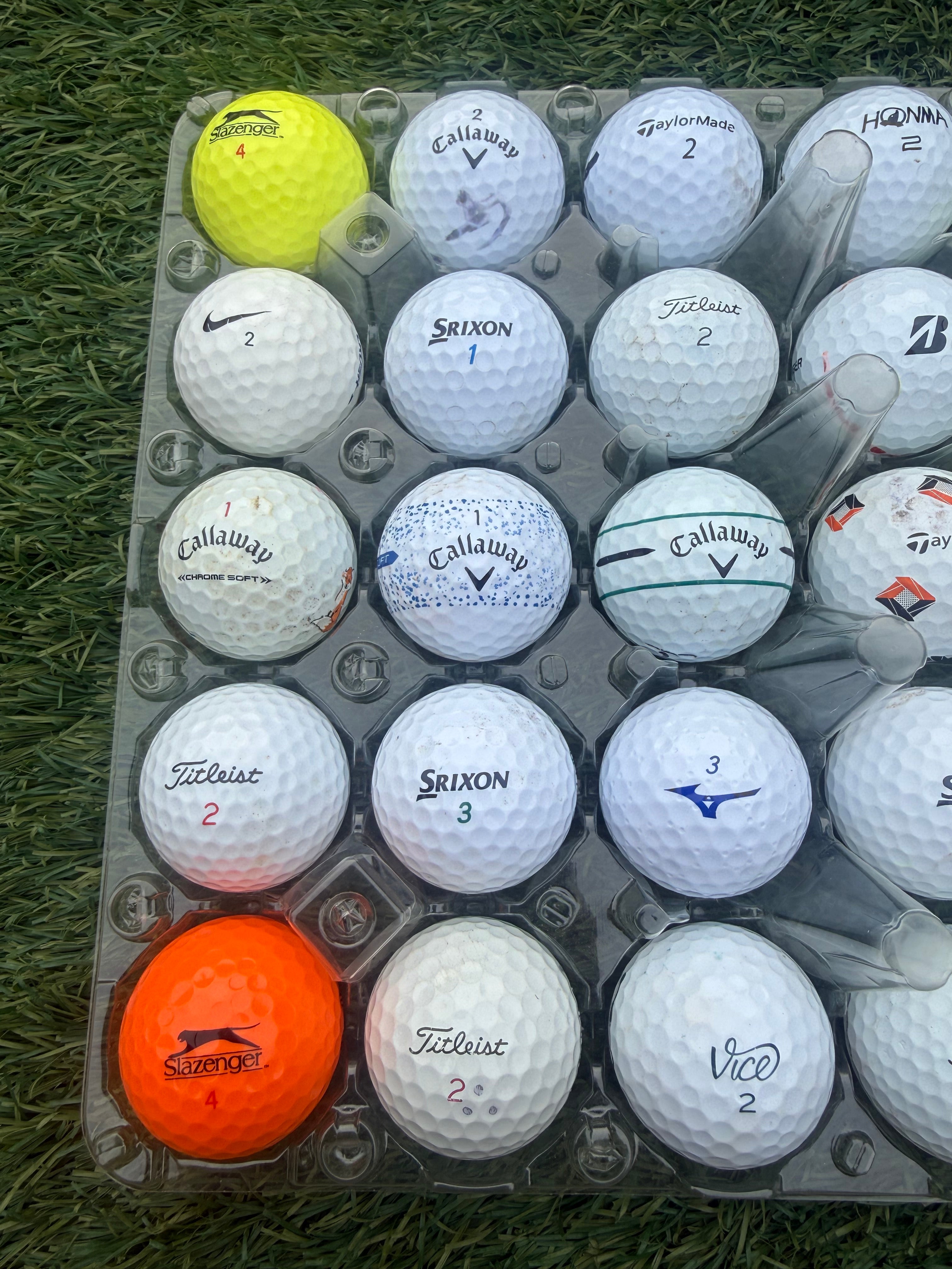 The ‘Good Egg Box’ Golf Balls