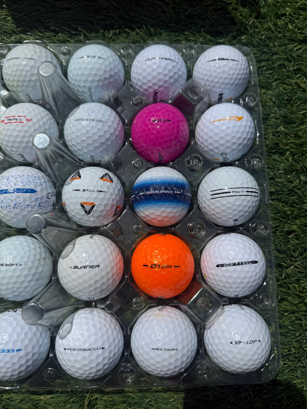 The ‘Good Egg Box’ Golf Balls